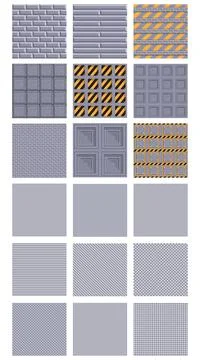 A set of seamless textures. Stock Illustration