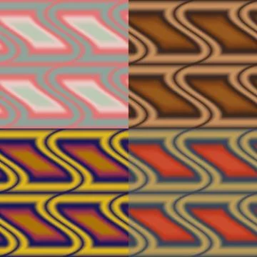 Set of seamless vector abstract patterns Stock Illustration