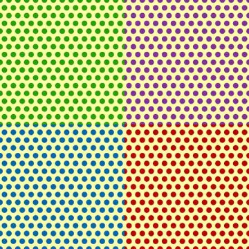 Set of Seamlessly repeatable dotted, polka dot backgrounds, patterns. イラスト素材