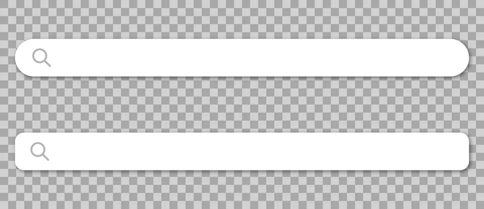 Set of search browser bar Illustrazione stock