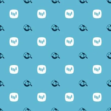 Set Search data analysis and Browser with stocks market on seamless pattern.. Stock Illustration