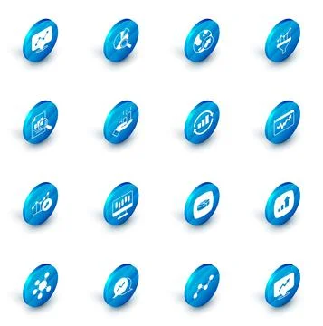 Set Search data analysis, Financial growth, Sales funnel with chart, Document 스톡 일러스트