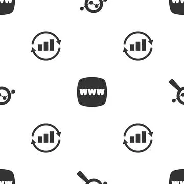 Set Search data analysis, Website template and Graph chart infographic on Stock Illustration