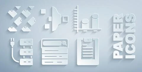 Set Search engine, Data analysis, Server, Server, report, Filter setting and Stock Illustration