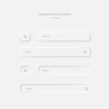 A set of search strings on a light gray background. 스톡 일러스트