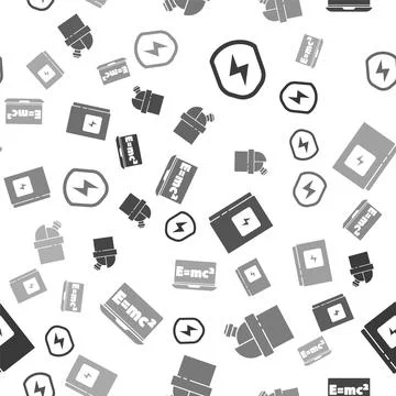 Set Secure shield with lightning, Astronomical observatory, Electrical panel and Stockillustratie