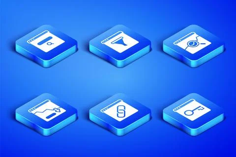 Set Secure your site with HTTPS, SSL, Search engine, Browser window, Financial イラスト素材