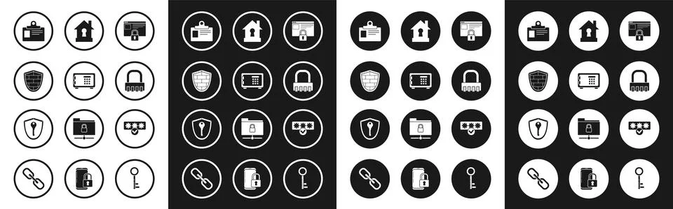 Set Secure your site with HTTPS, SSL, Safe, Shield cyber security brick wall イラスト素材