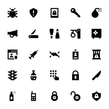 Set of Security Illustrazione stock