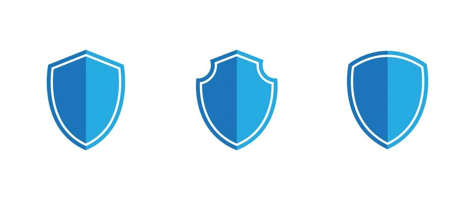 Set of security shield icons, Security shield symbols. Vector illustration. Stockillustratie