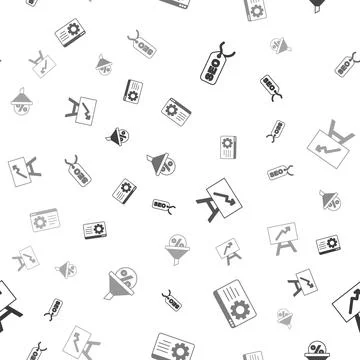 Set SEO optimization, Browser setting, Board with graph chart and Lead Stock Illustration