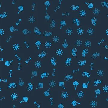 Set Server, Artificial intelligence robot, Neural network and Algorithm on se Stock Illustration