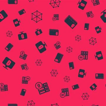 Set Server bitcoin, Blockchain technology, Bitcoin and Credit card with on Stock Illustration