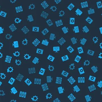 Set Server, Data, Web Hosting, Browser setting, Location with sales funnel and Stockillustratie