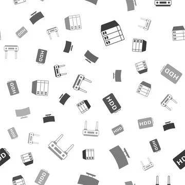 Set Server, Data, Web Hosting, Computer monitor screen, Hard disk drive HDD and 스톡 일러스트