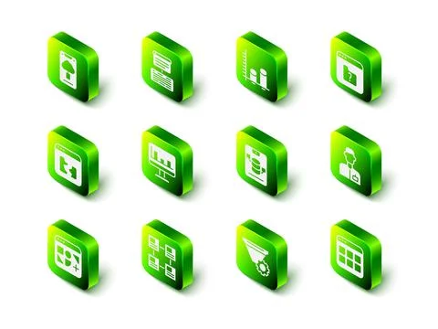 Set Server, Data, Web Hosting, analysis, File missing, Analyst engineer, Browser Stockillustratie