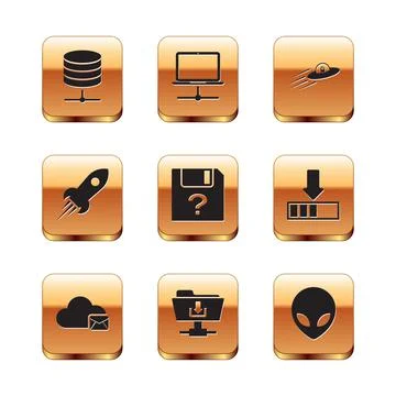 Set Server, Data, Web Hosting, Cloud mail server, FTP folder download, Unknown イラスト素材