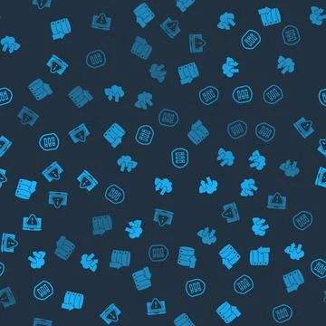 Set Server, Data, Web Hosting, Cloud download and upload, with shield and Lap Stock Illustration