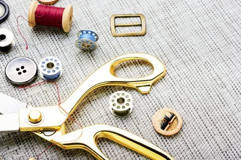 Set sewing accessories Stock Photos