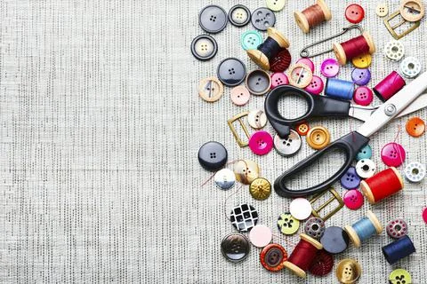 Set sewing accessories Stock Photos