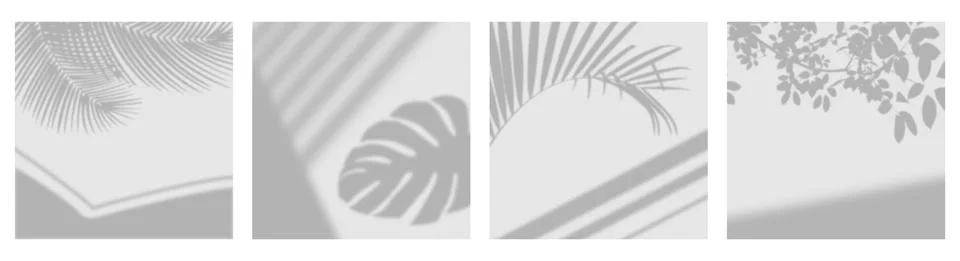 Set of shadow overlay effect Illustrazione stock