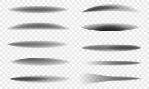 Set of shadows. Vector template Stock Illustration