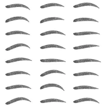Set shape eyebrow design vector set of eyebrow shapes for makeup Studio, shape Stock Illustration