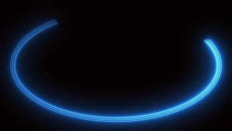 Set of shaped with neon light effect Stock Footage 327502348