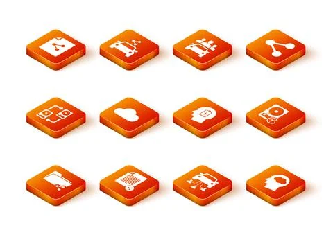 Set Share folder, file, Data exchange with hhd, Music streaming service, Car Stock Illustration