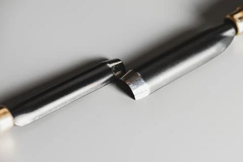 Set of sharp chisels for carving. Stock Photos