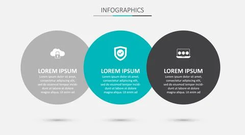 Set Shield with check mark, Cloud computing lock and Laptop password. Busines Stock Illustration