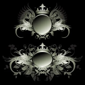 Set of shields Stock Illustration