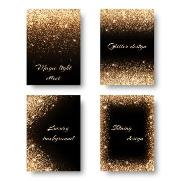 Set shine background Illustrazione stock