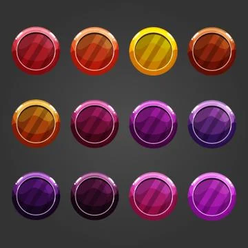 Set shiny bubbles Stock Illustration