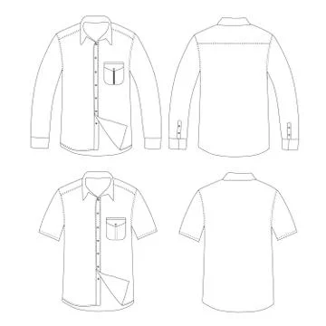 Set of shirt vector Stock Illustration