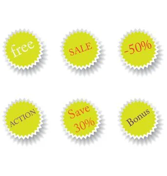 Set of Shop emblems Stock Illustration