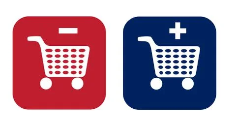 Set of shopping chart vector icon Stock Illustration