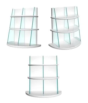 Set of showcases. View from different angles Stock Illustration