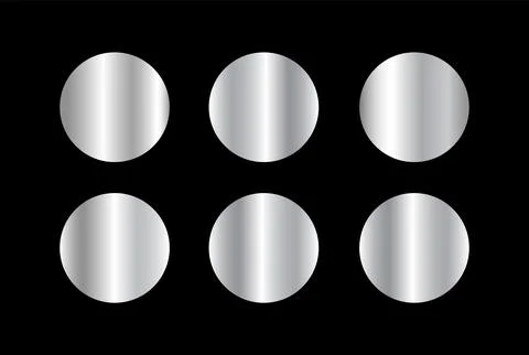Set of silver gradients. Stock-Illustration