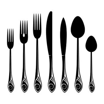 Set of silver plate on white background Illustrazione stock