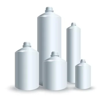 Set of silver tank vector Stock Illustration