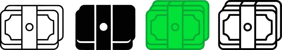 Set of SIM Card Icons in Different Styles and Colors Stock Illustration