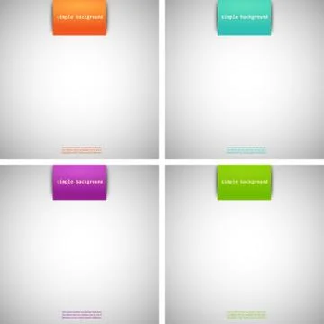 Set of simple backgrounds with colored dies, eps Stock Illustration