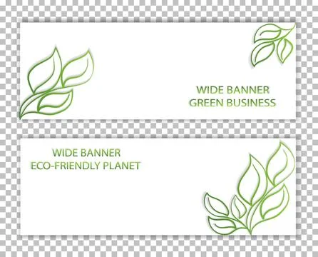Set of simple banners with free space, layout, mockup, mocap, template for sale Stock Illustration