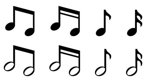 Set of simple music notes icons Set of simple music notes icons Copyright:... Stock Photos