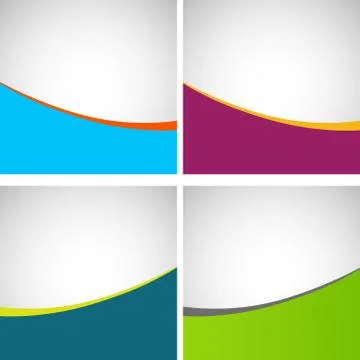 Set of simple stylish backgrounds, eps Illustrazione stock