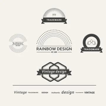 Set of simple vector elements for design イラスト素材