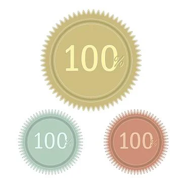 Set of simple web badge Stock Illustration