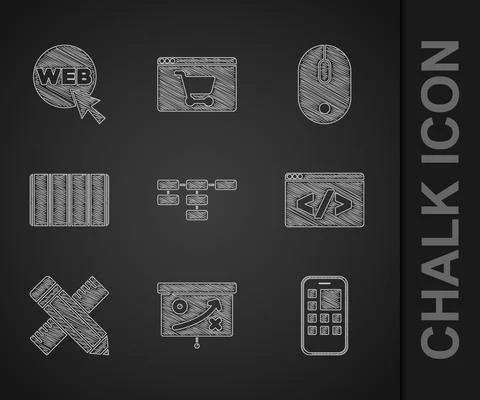 Set Site map, Planning strategy concept, Mobile Apps, Front end development Illustrazione stock