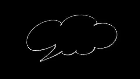 Set of six animated speech bubbles Stock Footage 296543222